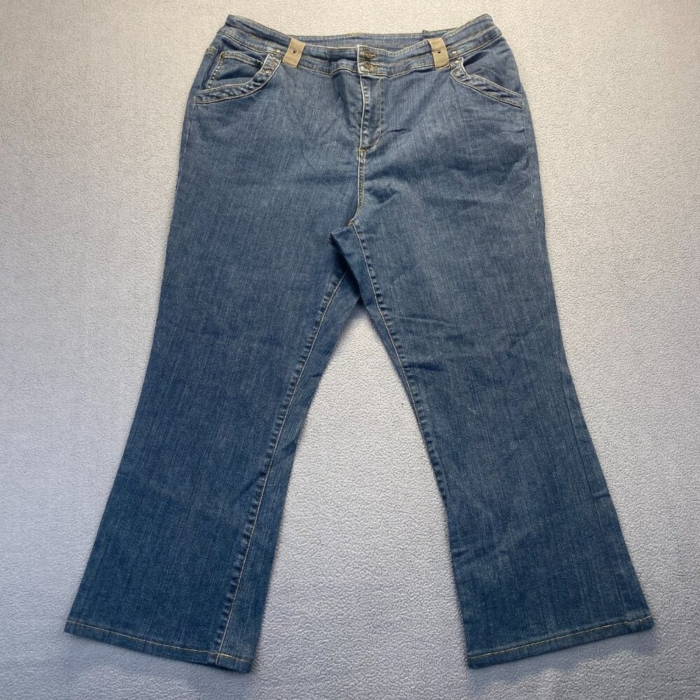 Motto Jeans Womens Size 26W Blue Denim Cotton‎ Blend Five Pockets Casual